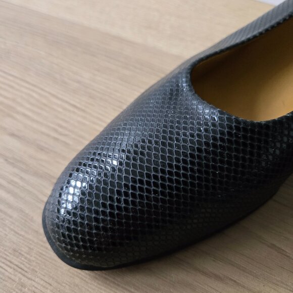 Retro Clarks Block Heel Leather Pumps – Size 11 (UK 9) - Picture 7 of 10